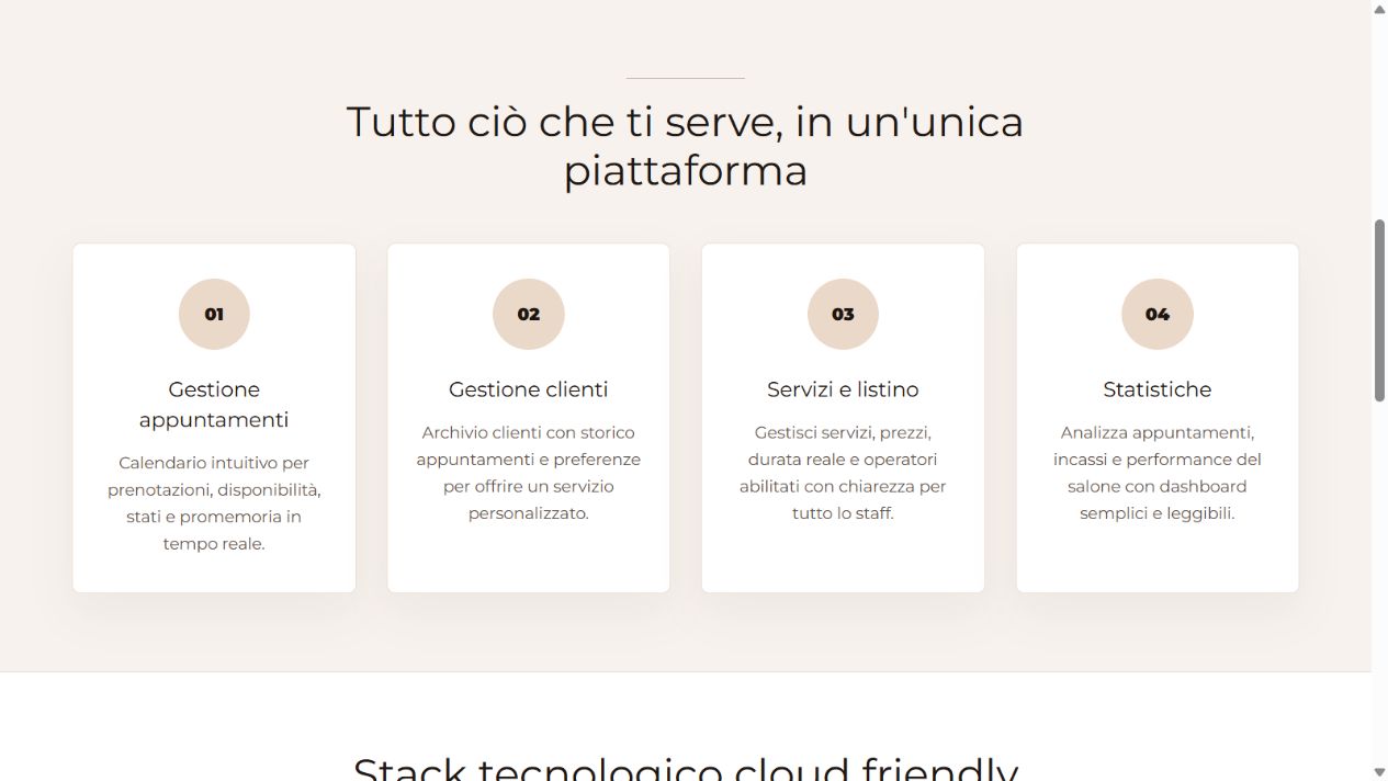 PrenotaFacile: Panoramica delle funzionalità